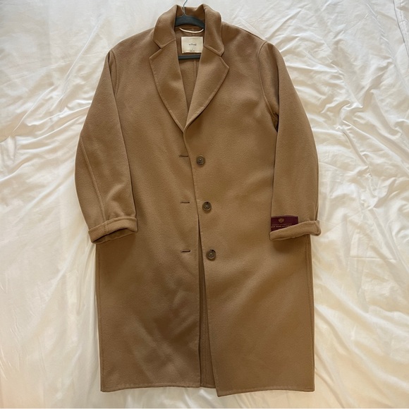 Wilfred Julien oversized wool and cashmere blend coat in Camel size small - Picture 3 of 16